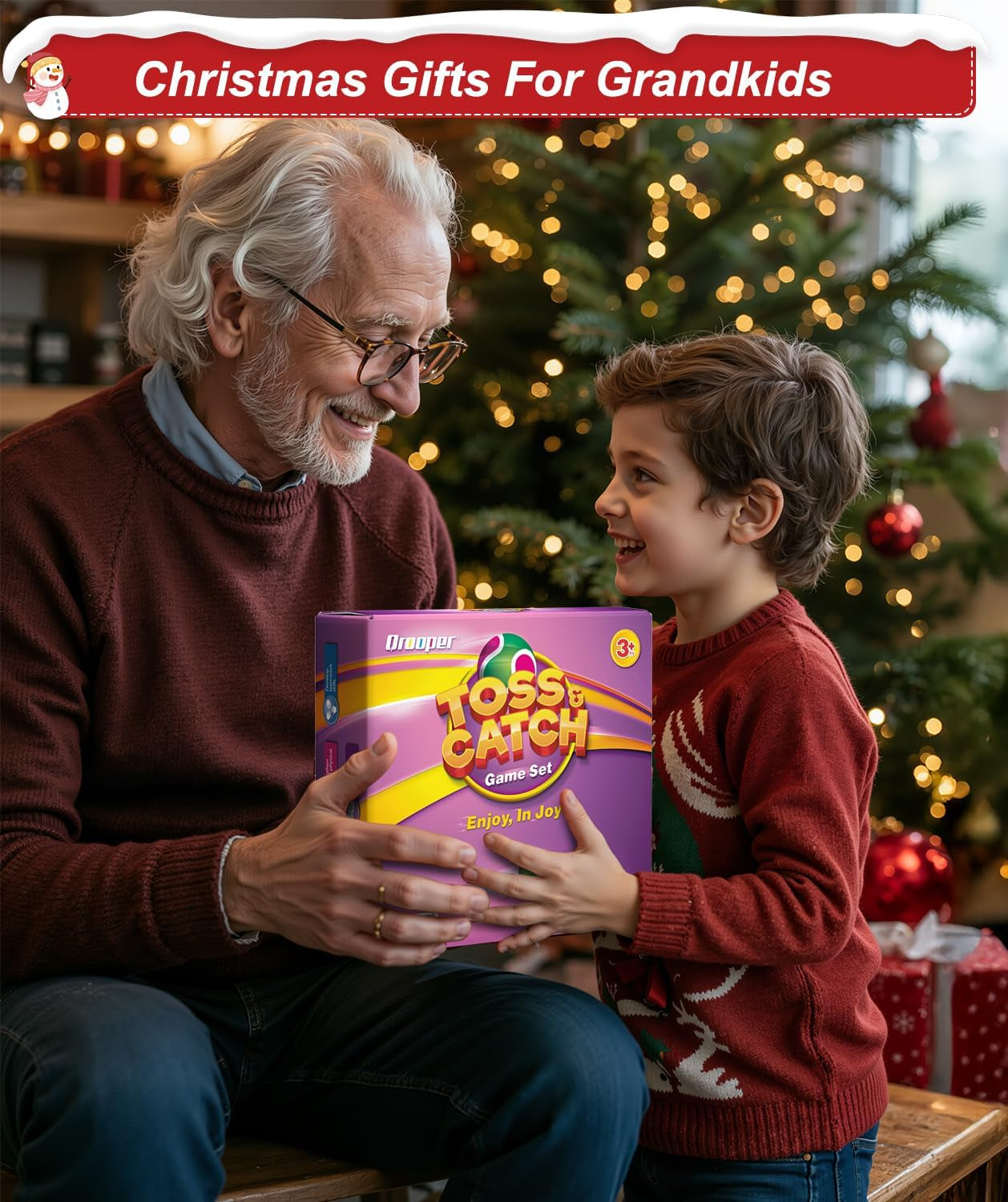 Kids Toys Toss and Catch Game Set Christmas Stocking Stuffer for Kids Toddler, Toys for 3 4 5 6 7 8 Year Old Boys Girls Birthday Gift, Yard Outdoor Games for Kid Ages 4-8 8-12 Beach Pool